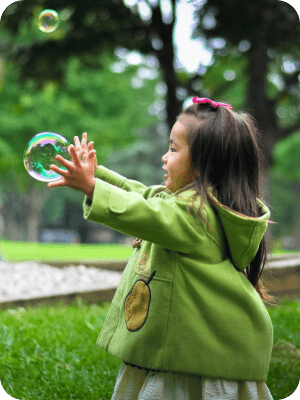 Happy children learning